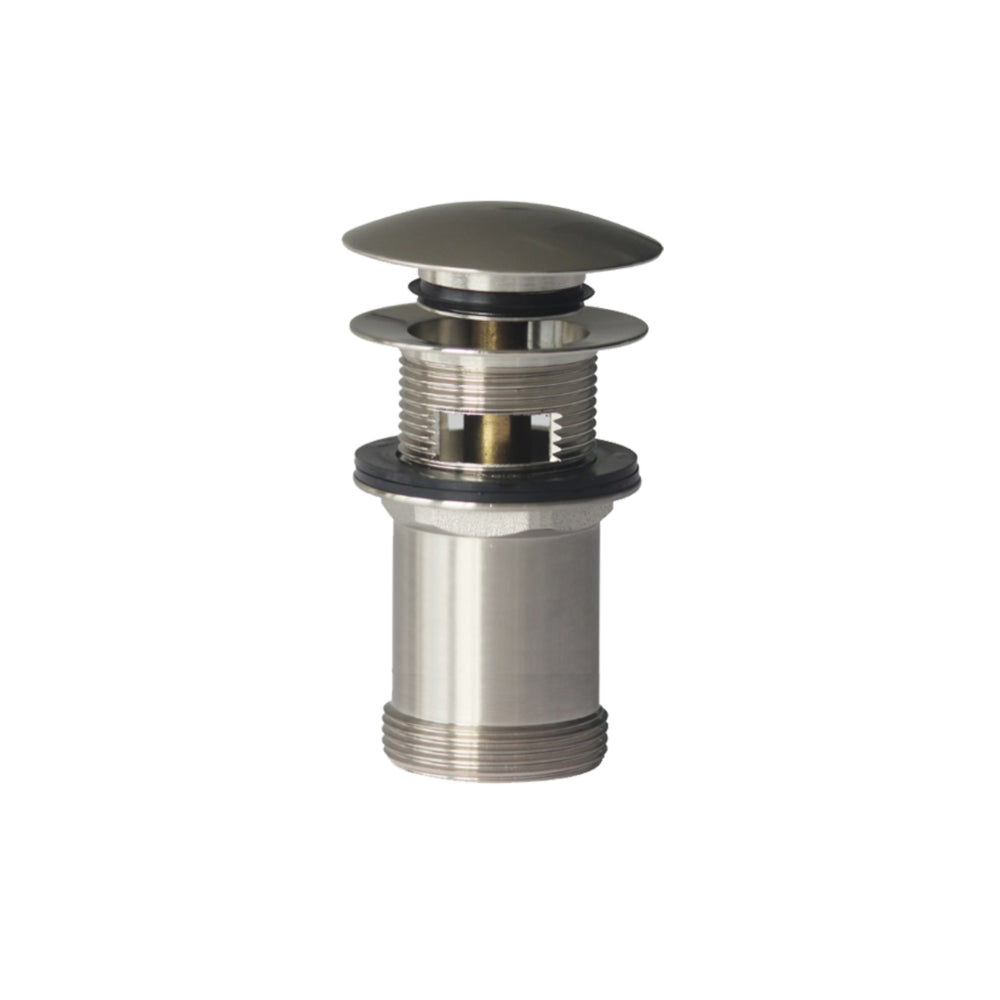 OLIVERI UNIVERSAL POP UP PLUG AND WASTE 66MM BRUSHED NICKEL