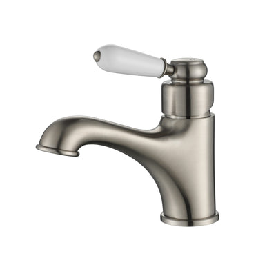 MODERN NATIONAL BORDEAUX BASIN MIXER ⁠⁠129MM BRUSHED NICKEL