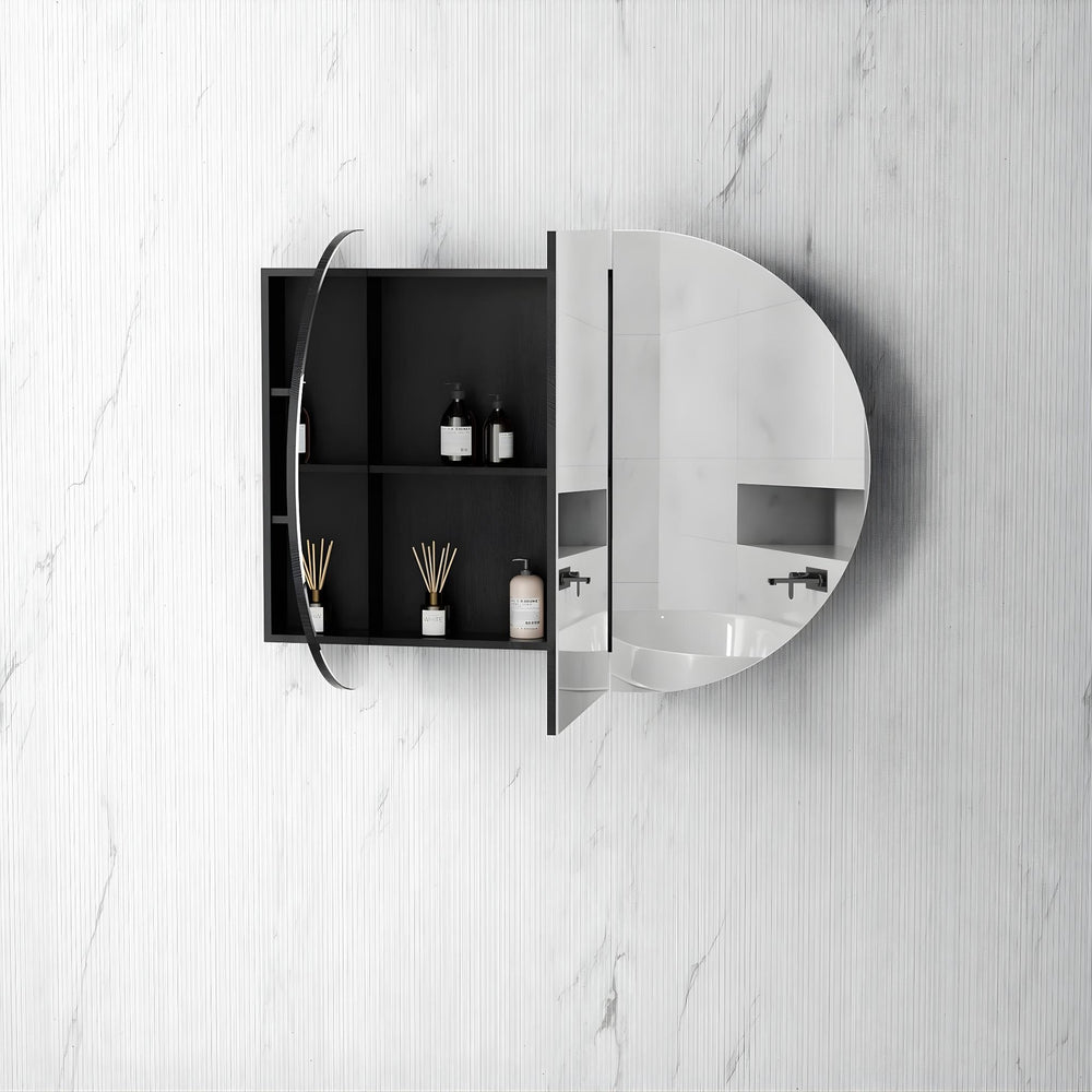 OTTI BONDI SHAVING CABINET BLACK OAK 1200X750MM