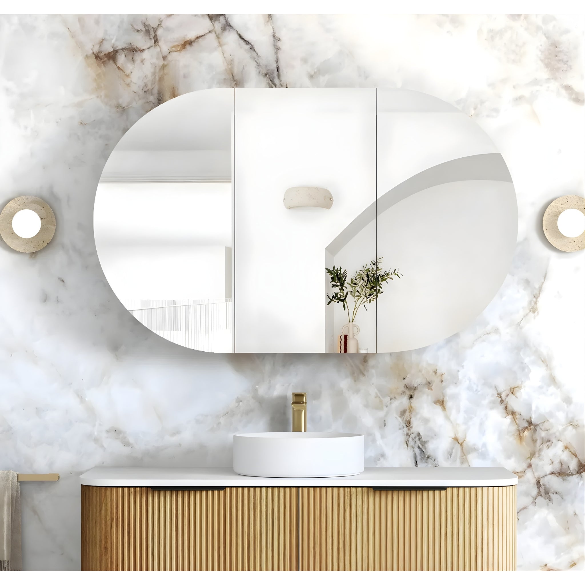OTTI BONDI WOODLAND OAK SHAVING CABINET 1200X750MM