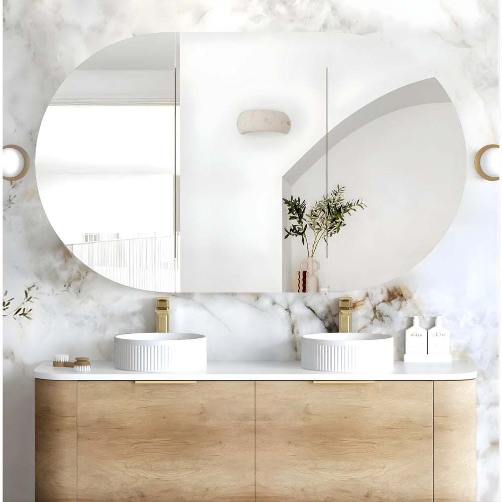 OTTI BONDI SHAVING CABINET NATURAL OAK 1500X900MM