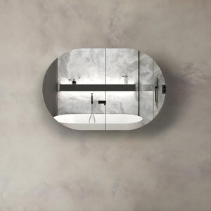 OTTI BONDI SHAVING CABINET BLACK OAK 900X600MM