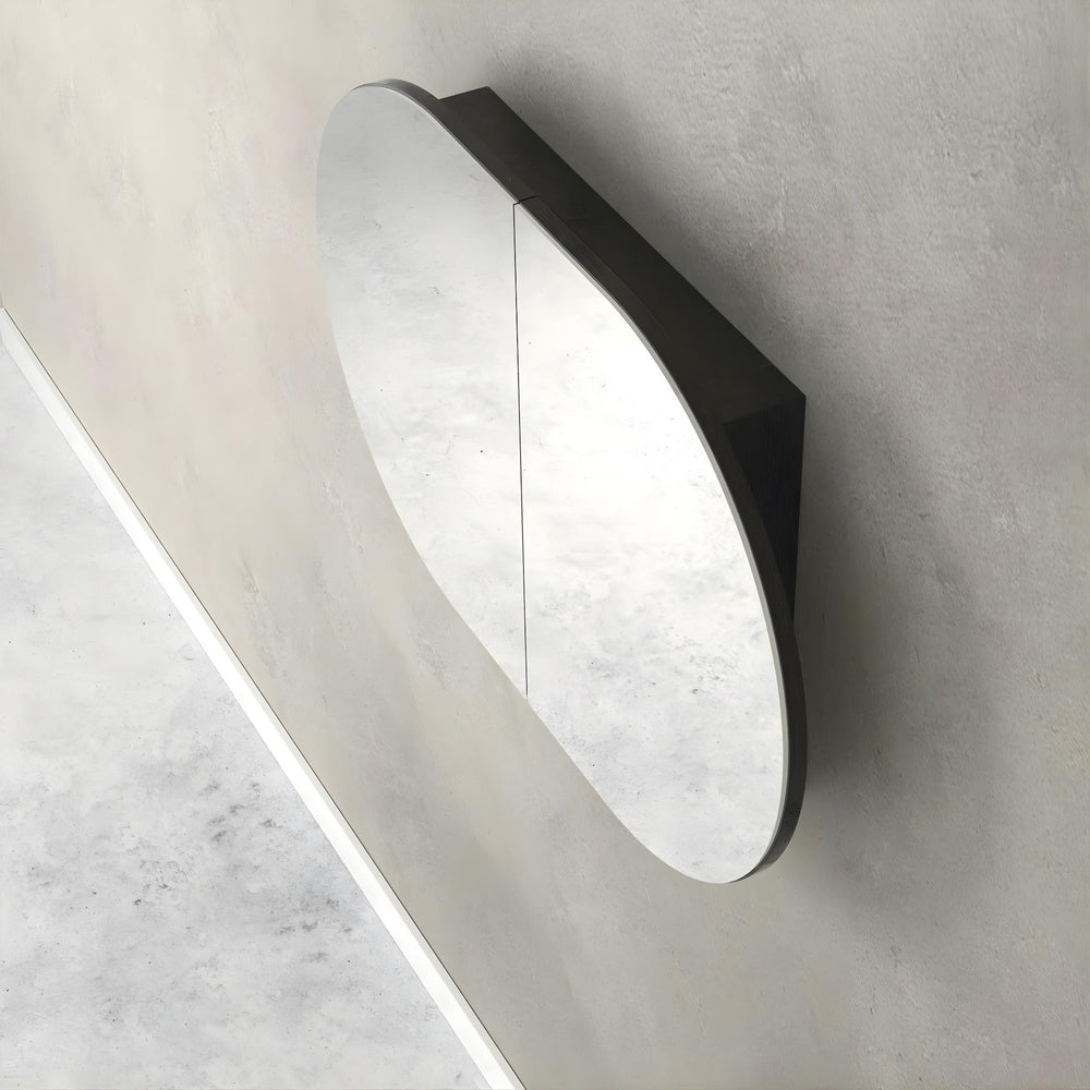 OTTI BONDI SHAVING CABINET BLACK OAK 900X600MM
