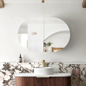 OTTI BONDI SABLE WALNUT SHAVING CABINET 900X600MM