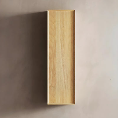 OTTI BONDI WALL HUNG TALL BOY 350MM X 1200MM WOODLAND OAK