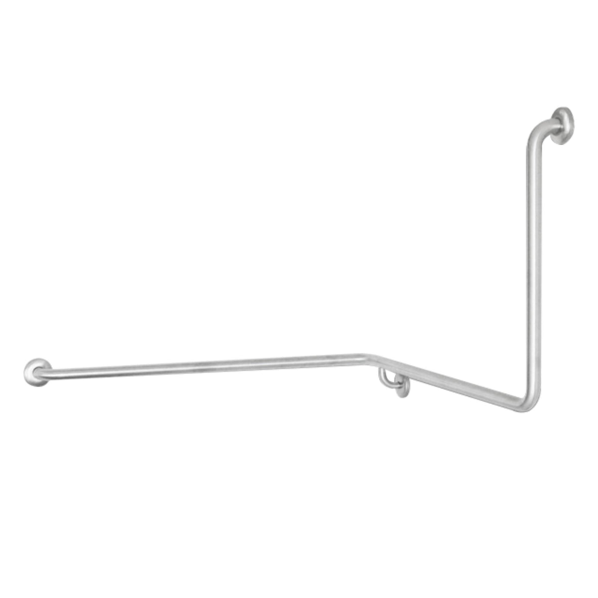 JOHNSON SUISSE CORNER 90 DEGREE GRAB RAIL 1030MM STAINLESS STEEL (AVAILABLE IN LEFT AND RIGHT HAND RAIL)
