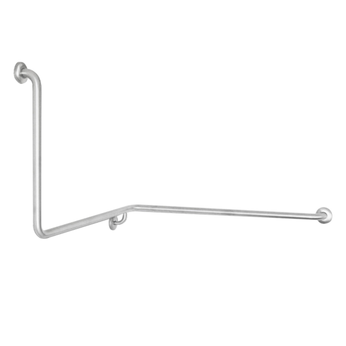 JOHNSON SUISSE CORNER 90 DEGREE GRAB RAIL 1030MM STAINLESS STEEL (AVAILABLE IN LEFT AND RIGHT HAND RAIL)