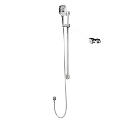 JOHNSON SUISSE LIFE ASSIST 3 FUNCTION GRAB RAIL SHOWER SET 900MM CHROME