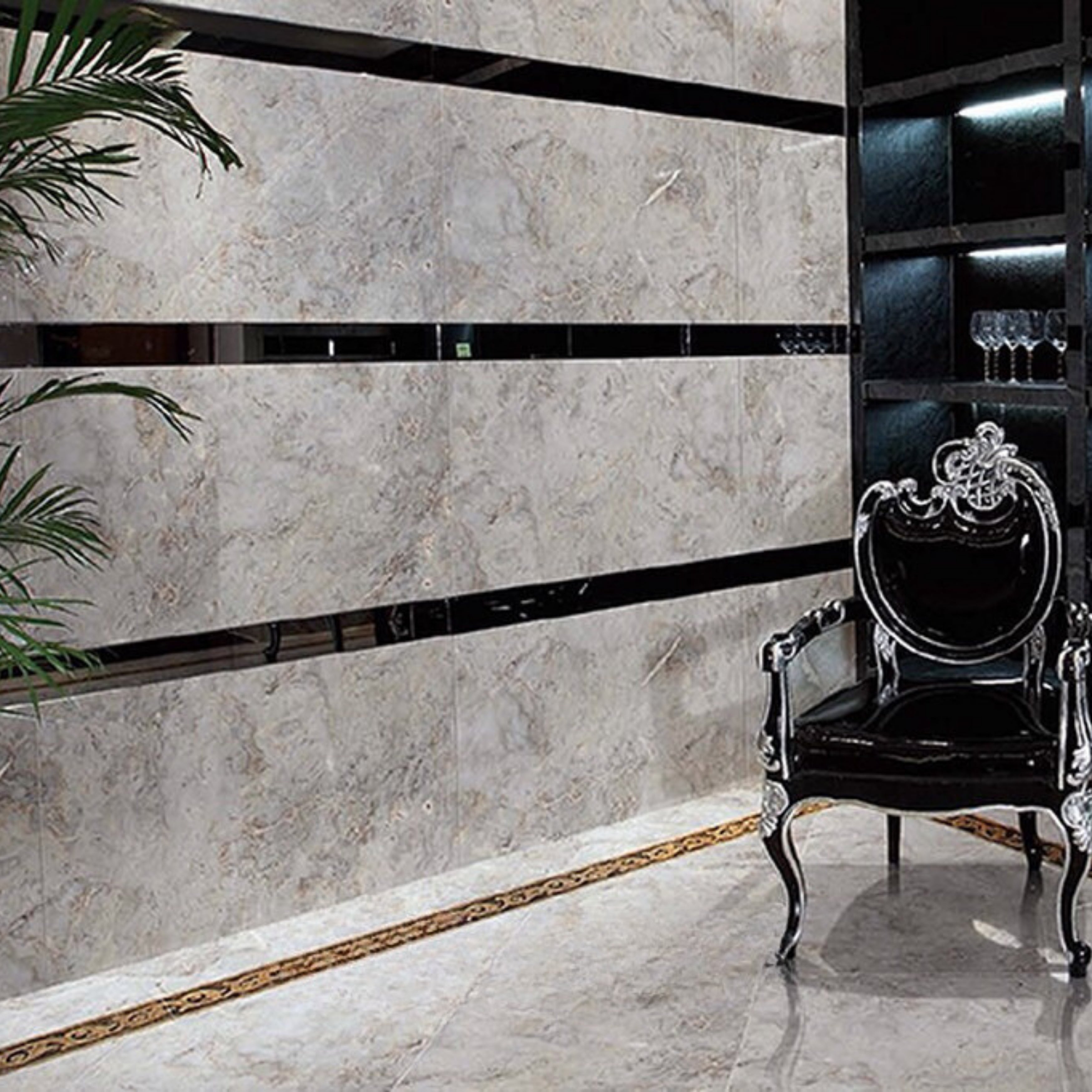 EVERSTONE EUROMARMO BRECCIA GRIGIA HONED 900X600MM RECTANGULAR TILE (PER BOX)