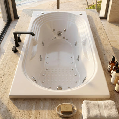 BROADWAY DISTINCTO SPA BATHTUB GLOSS WHITE 1780MM WITH 11-JETS