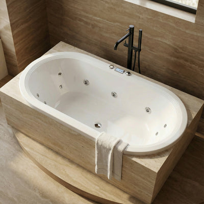 BROADWAY ESTELLA SPA BATHTUB WHITE 1820MM WITH JET CONFIGURATION
