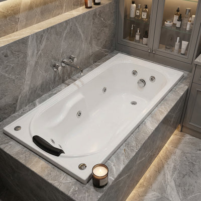 BROADWAY ISABELLA SPA BATH GLOSS WHITE (AVAILABLE IN 1530MM, 1650MM AND 1800MM) WITH JET OPTIONS