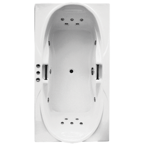 BROADWAY CASTILLA SPA BATHTUB GLOSS WHITE 1800MM WITH 15-JETS