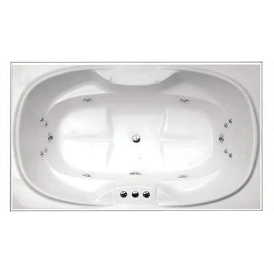 BROADWAY BARGELO PETITE SPA BATHTUB GLOSS WHITE 1800MM WITH 18 JETS