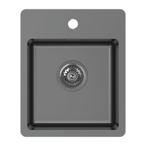 SCHOCK BS SINGLE BOWL BAR SINK WITH TAP LANDING BLACK PEARL 370MM