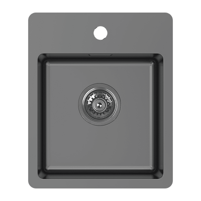 SCHOCK BS SINGLE BOWL BAR SINK WITH TAP LANDING BLACK PEARL 370MM