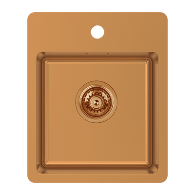 SCHOCK BS SINGLE BOWL BAR SINK WITH TAP LANDING ARTISAN COPPER 370MM