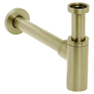 JOHNSON SUISSE VENEZIA BOTTLE TRAP 330MM BRUSHED BRASS