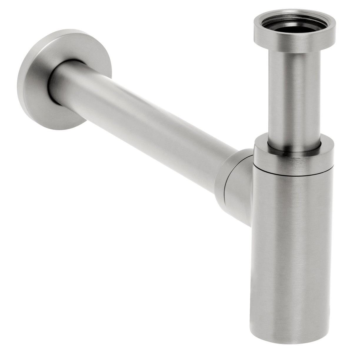 JOHNSON SUISSE VENEZIA BOTTLE TRAP 330MM BRUSHED NICKEL