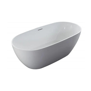 ZUMI MILA EGG-SHAPED FREESTANDING BATHTUB WITH OVERFLOW GLOSS WHITE (AVAILABLE IN 1500MM AND 1700MM)