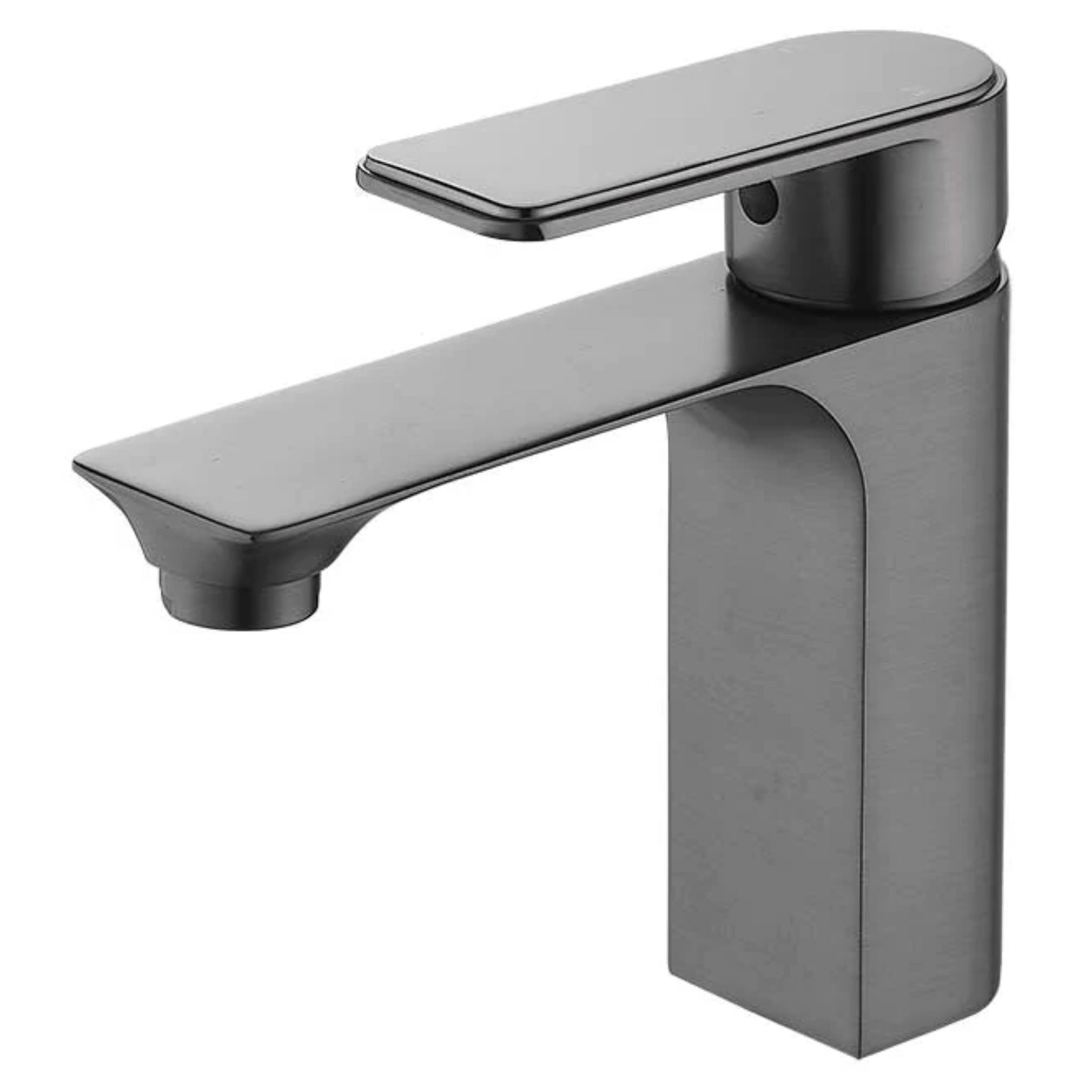 TAPART BATEAU BASIN MIXER BRUSHED GUN METAL