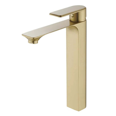 TAPART BATEAU LEAD FREE HIGH BASIN MIXER BRUSHED GOLD