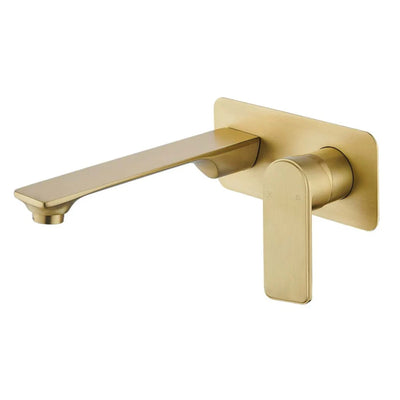 TAPART BATEAU WALL MIXER WITH OUTLET 180MM BRUSHED GOLD