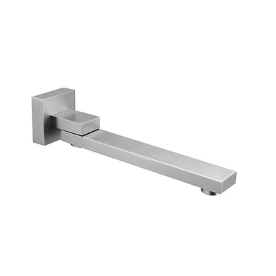 AQUAPERLA BATH SPOUT 259MM BRUSHED NICKEL