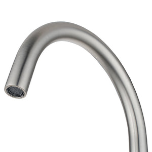 AQUAPERLA MOON SWIVEL BASIN MIXER 360MM BRUSHED NICKEL