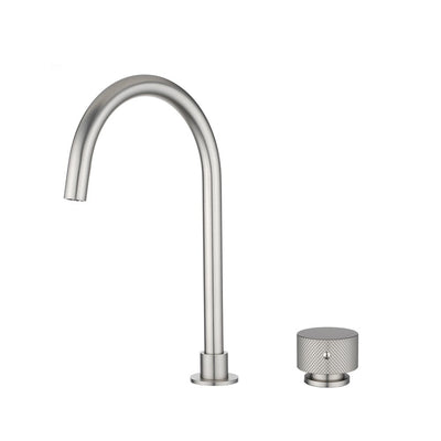 NORICO MOON SWIVEL BASIN MIXER 360MM BRUSHED NICKEL