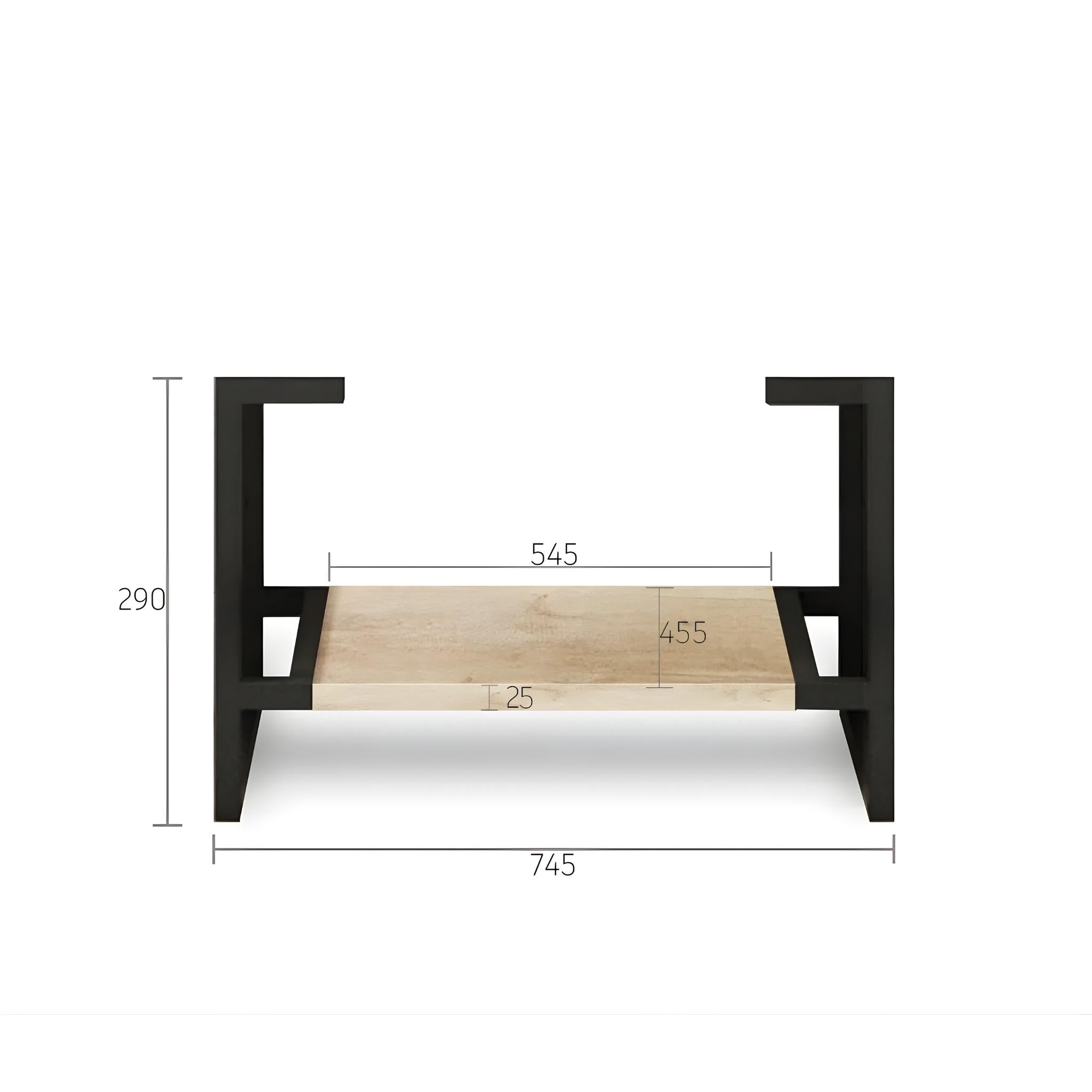 OTTI BYRON NATURAL OAK 750MM SINGLE BOWL FLOOR STANDING VANITY