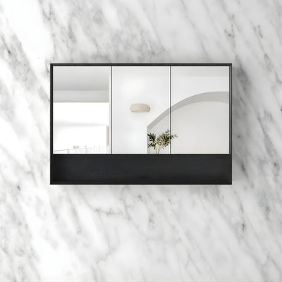 OTTI BYRON BLACK OAK SHAVING CABINET 1200X800MM