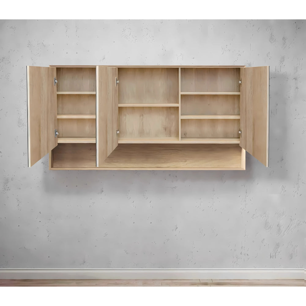 OTTI BYRON NATURAL OAK MIRROR SHAVING CABINET 1500X800MM