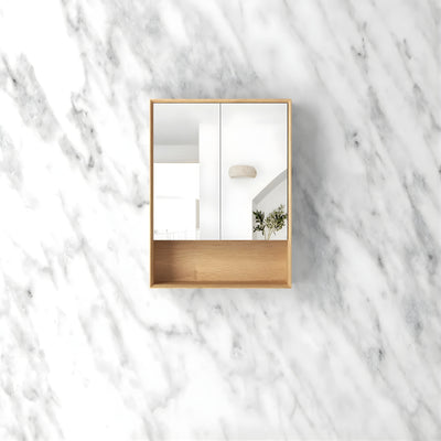 OTTI BYRON WOODLAND OAK MIRROR SHAVING CABINET 600X800MM