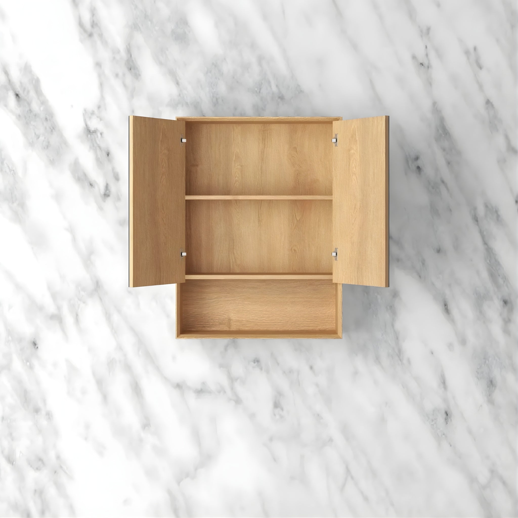 OTTI BYRON WOODLAND OAK MIRROR SHAVING CABINET 600X800MM