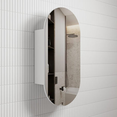 AULIC BEAU MONDE MATTE WHITE SHAVING CABINET 450X900MM