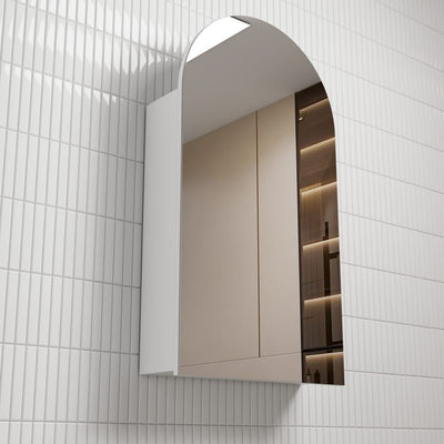 AULIC CANTERBURY MATTE WHITE SHAVING CABINET 500X900MM