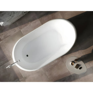 BELBAGNO RITZ FREESTANDING BATHTUB MATTE WHITE 1676MM