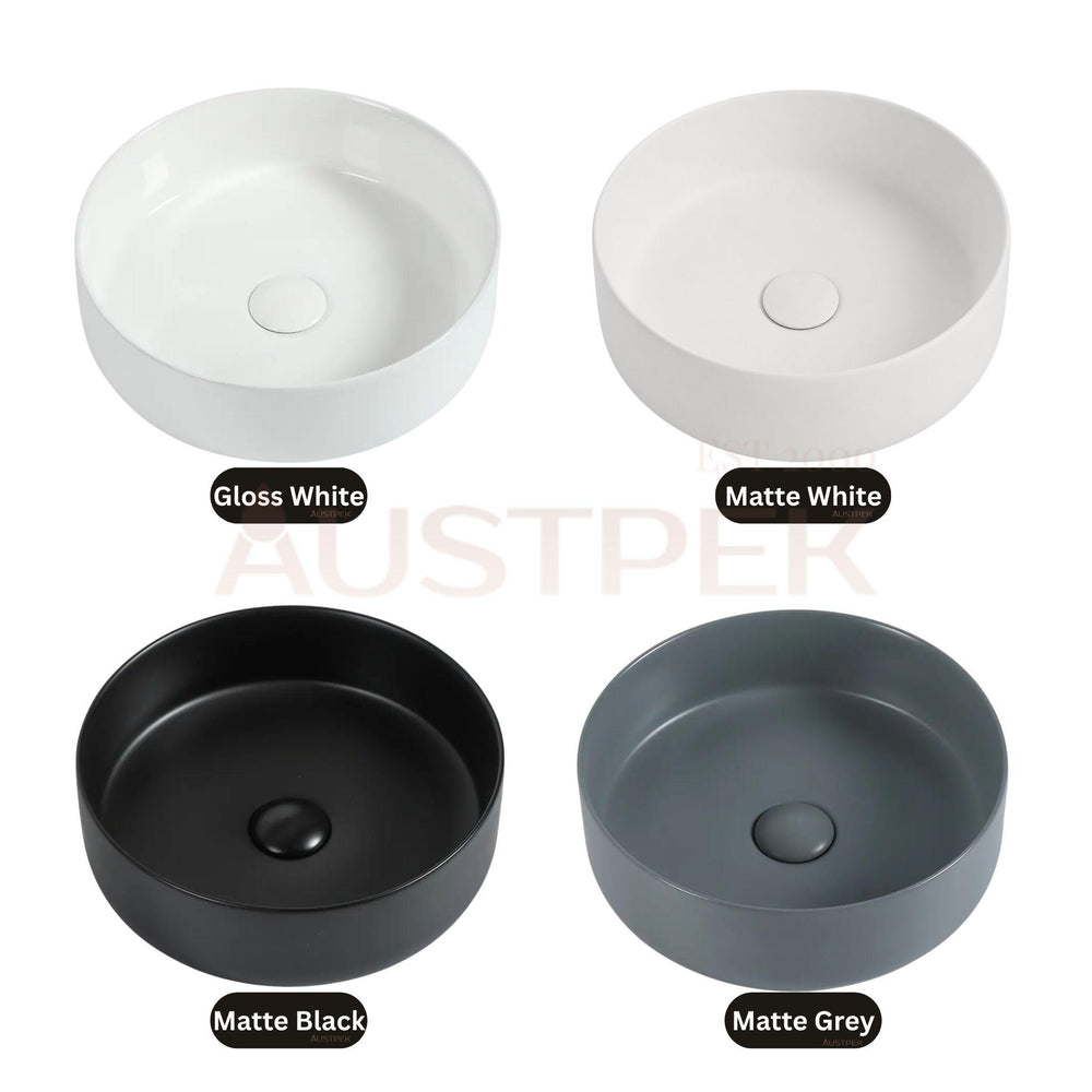ZUMI BETA ABOVE COUNTER BASIN MATTE GREY 360MM