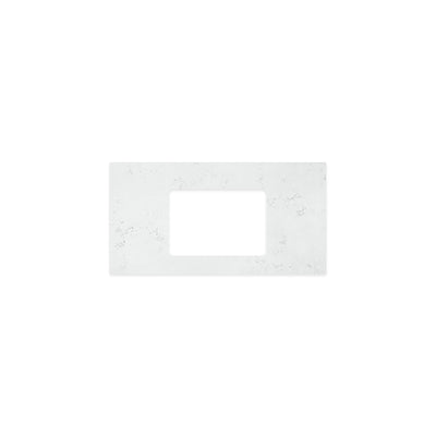 FIENZA BIANCO MARBLE SILICA FREE RECTANGULAR STONE BENCHTOP WITH SINGLE UNDERMOUNT BASIN HOLE (AVAILABLE IN 750MM, 900MM, 1200MM, 1500MM AND 1800MM)
