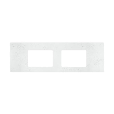 FIENZA BIANCO MARBLE SILICA FREE RECTANGULAR STONE BENCHTOP WITH DOUBLE UNDERMOUNT BASIN HOLES (AVAILABLE IN 1500MM AND 1800MM)