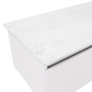 FIENZA BIANCO MARBLE SILICA FREE RECTANGULAR STONE BENCHTOP (AVAILABLE IN 600MM, 750MM, 900MM, 1200MM, 1500MM AND 1800MM)