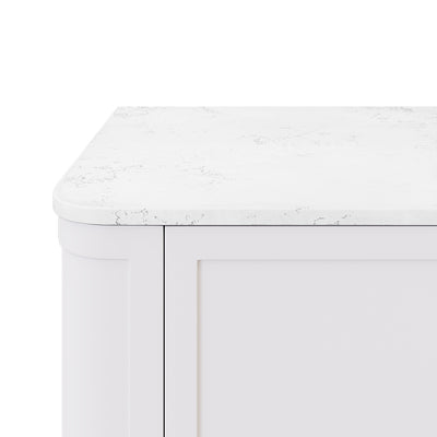 FIENZA BIANCO MARBLE SILICA FREE CURVED DEPTH STONE BENCHTOP (AVAILABLE IN 750MM 900MM 1200MM AND 1500MM)