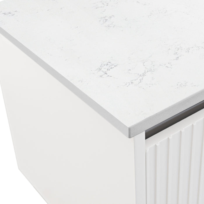 FIENZA BIANCO MARBLE SILICA FREE RECTANGULAR STONE BENCHTOP (AVAILABLE IN 600MM, 750MM, 900MM AND 1200MM)