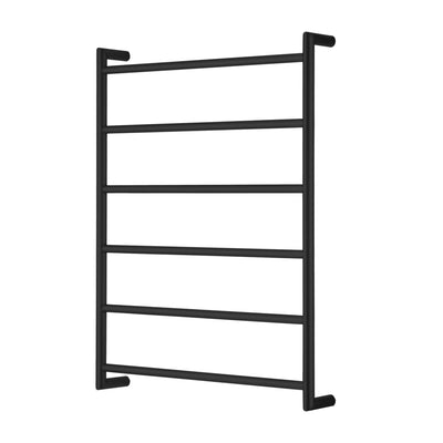 OLIVERI VENICE STAINLESS STEEL HEATED TOWEL LADDER MATTE BLACK 800MM