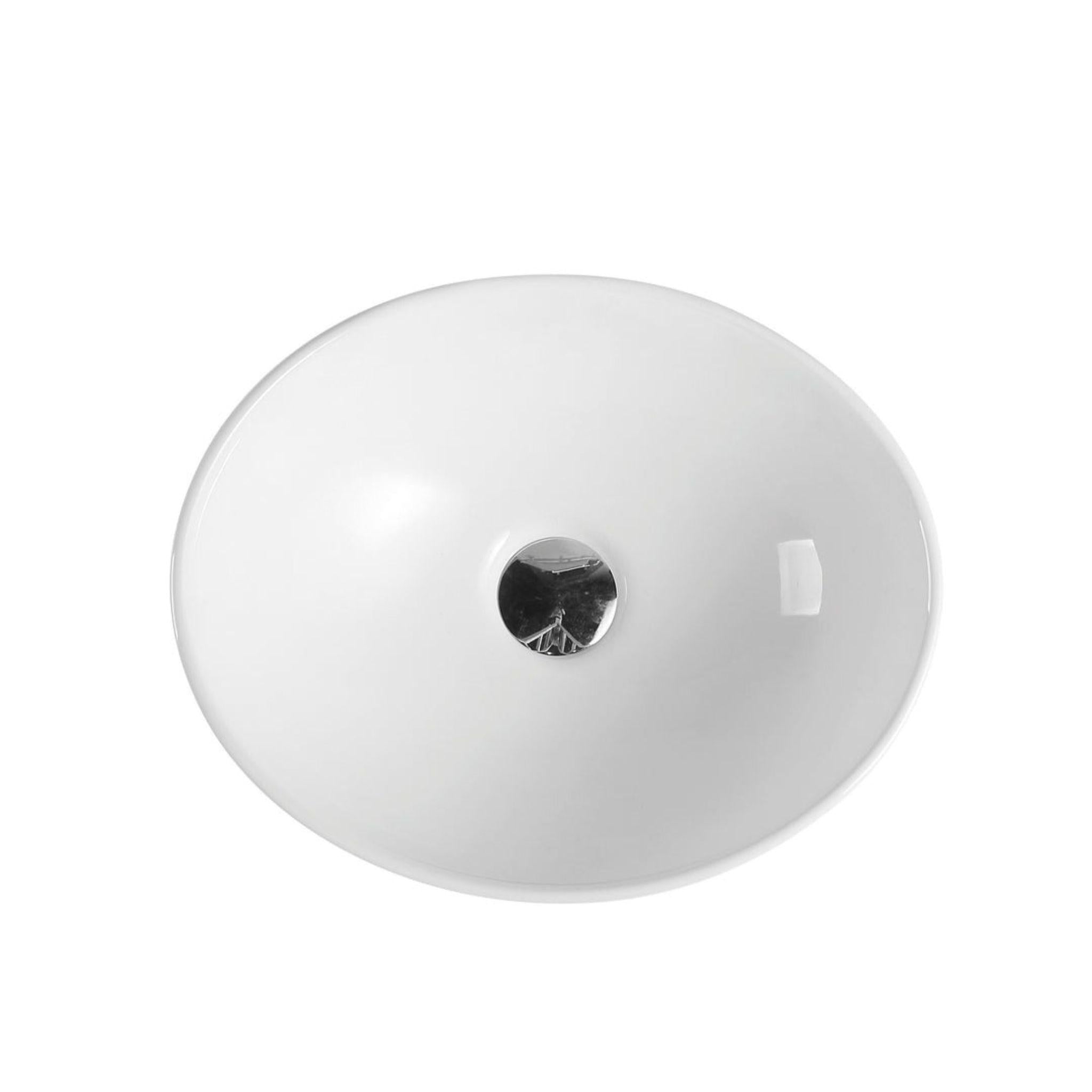 MERCIO BOAT OVAL ABOVE COUNTER BASIN GLOSS WHITE 410MM