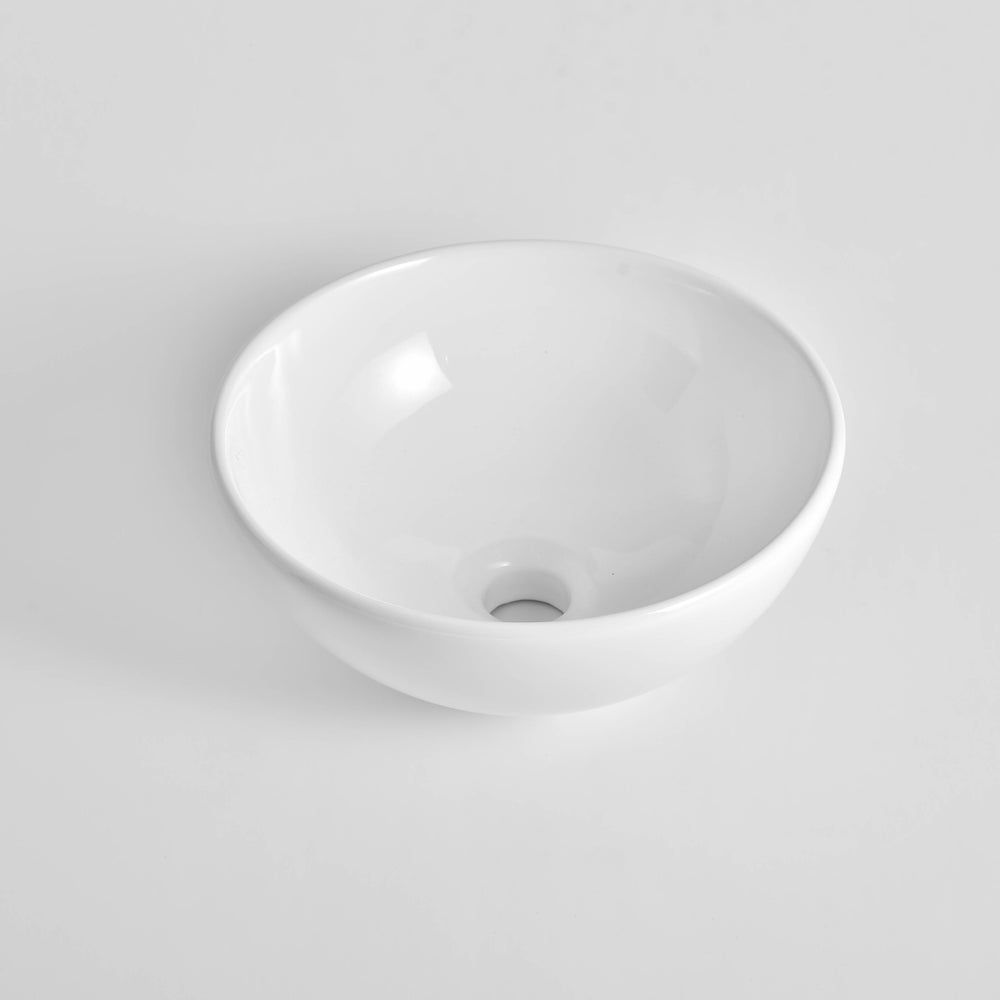 CLAYA ROUND ABOVE COUNTER BASIN MATTE WHITE 330MM