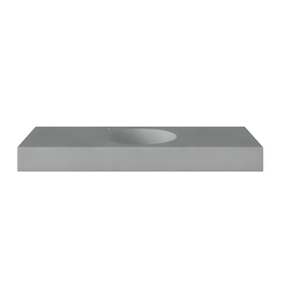 CONCRETE STUDIO BOYA SINGLE BOWL WALL HUNG BASIN (AVAILABLE IN 750MM, 900MM, 1200MM, 1500MM, 1800MM, AND 2100MM)
