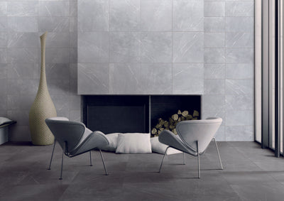 ELITE IMPORTERS BRACCA DARK GREY MATTE 600X600MM SQUARE TILE (PER BOX)