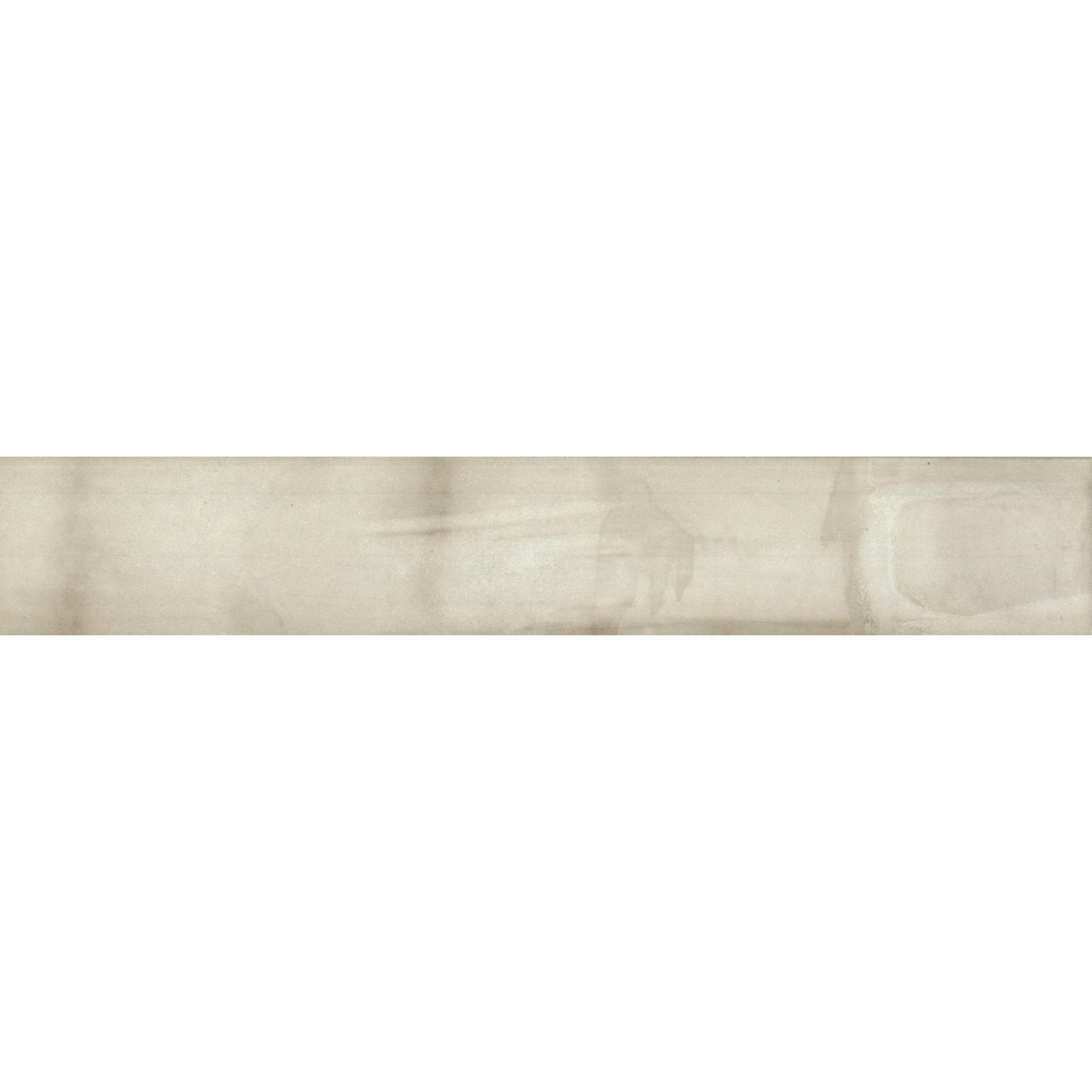 EVERSTONE BRUSH WHITE BONE GLOSSY 370X61MM RECTANGLE TILE (PER BOX)
